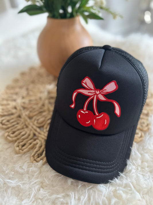 Cherries and Bow Hat